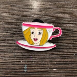Disney Official Trading Pin: Hidden Mickey: Sleeping Beauty: Aurora tea cup